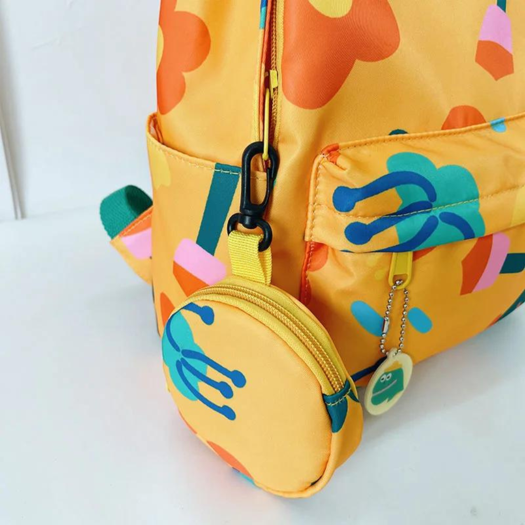 Kinderrucksack mit Blumenmuster für Mädchen